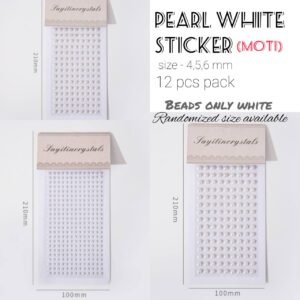 Pearl White Sticker 4;5;6mm