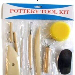 Wooden Pottery Tool Kit-8 Pc Set