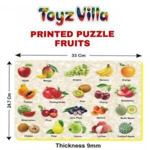 Toyz Villa Printed Puzzle - Fruits