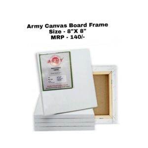 Army Canvas Board - 8X8 Inch Student Frame