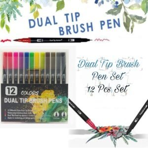 Dual Tip Brush Pen Set (12 Pc)