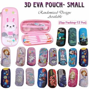 3D Eva Pencil Pouch - Small (OPP Pack)