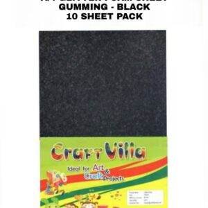Craft Villa A/4 Glitter Foam Sheet Gumming - Black