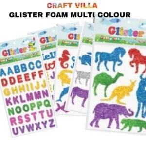 Craft Villa Glister Foam Multi Colour Sticker