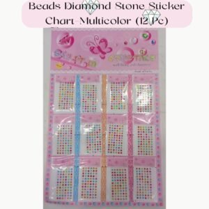 Beads Diamond Stone Sticker Chart - Mix Colour (12 Pcs)