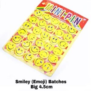 Smiley (Emoji) Batches Big 4.5cm