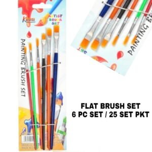 Flat Brush - 6 Pcs Set