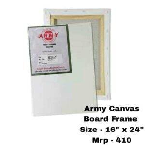 Army Canvas Board 16x24 inch with frame