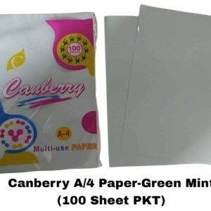Canberry A/4 Paper - Green Mint Colour