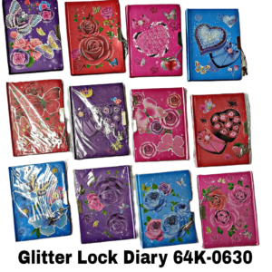 Glitter Diary With Lock No. 64K-0630 (Small)
