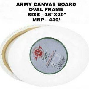 Army Canvas Board 16X20 Inch Oval Frame