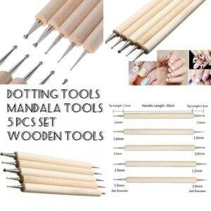 Mandala Dotting Tools Wooden - 5 Pcs Set