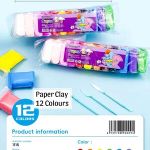 Paper Clay -12 colours