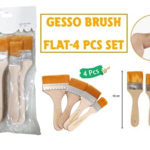Gesso Brush Flat - 4 Pcs Set