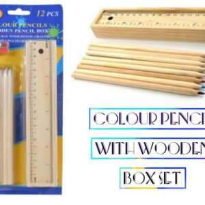 Colour Pencil with Wooden Box Set