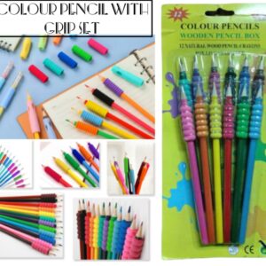 Colour Pencil With Grip Set