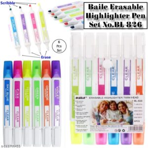 Baile Erasable Highlighter Pen Set No. BL-826