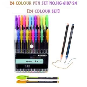 24 Colour Pen Set No.HG-6107-24 (24 Col Set)