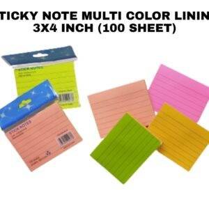 Sticky Note 3x4 Lining (100 Sheet) M/C