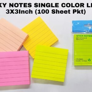 Sticky Notes 3X3 Lining (100 Sheet) S/C