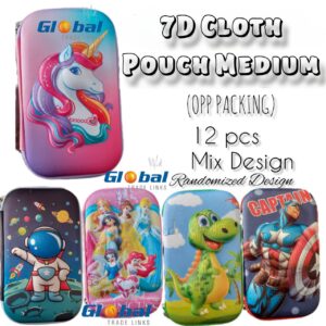 7D Cloth Pencil Pouch -Medium (OPP Pack)