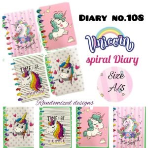 Diary No. 108 Unicorn (Spiral Diary)
