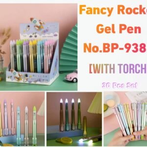 Fancy Rocket Gel Pen No.BP-9388 (With Torch)