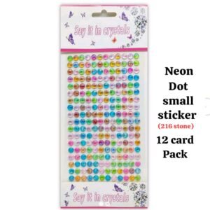 Neon Dot Small Sticker Card (216 Stones)