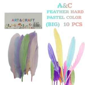 A & C Feather Hard Pastal Colour (Big)-10 Pcs