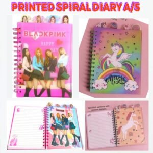 Printed Spiral Diary A/5