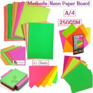 Meikede Neon Paper Board A/4 (250GSM)