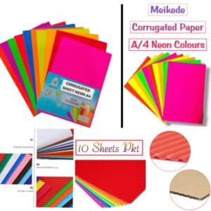 Meikede Corrugated Paper A/4 Neon Colours