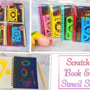 Scratch Book & Stencil Set