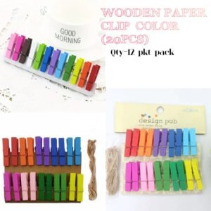 Wooden Paper Clip ( Colour)