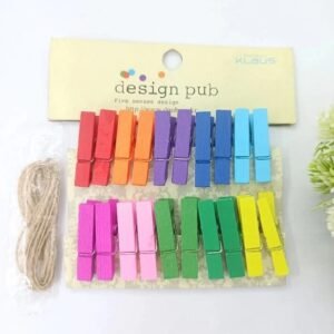 Wooden Paper Clip ( Colour)