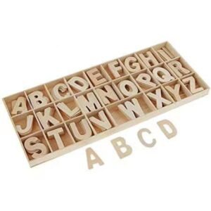 Wooden Alphabet Letters - Plain (3 Cm)