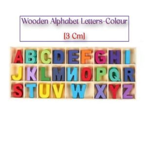 Wooden Alphabet Letters - Colour (3 Cm)