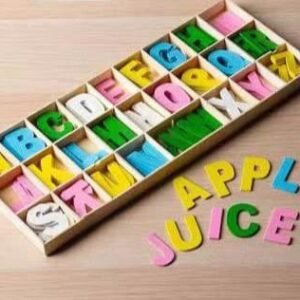 Wooden Alphabet Letters - Colour (3 Cm)