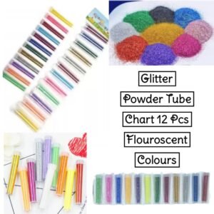 Glitter Tube Chart Flouroscent Colours