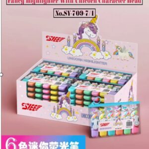 Fancy Highlighter With Unicorn Character Head No.SY-709-7/1