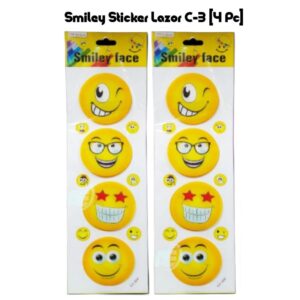 Smiley Sticker Lazor C-3 (4 Pc)