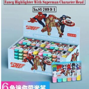 Fancy Highlighter With Superman Character Head No.SY-709-9/1