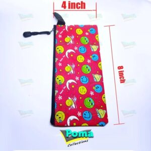 Zipper Pouch Cloth Mix Print A/6 No.1523