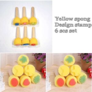 Sponge Brush Yellow (6 pc set)