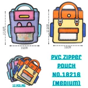 PVC Zipper Pouch No.18216 (Medium)