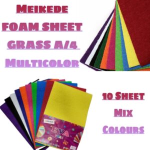 Meikede Foam Sheet Grass A/4- Multicolor