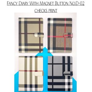 Fancy Diary With Magnet Button No.D-02