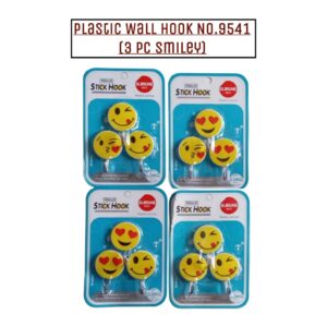 PlasticWall Hook No.9541 (3 Pc Smiley)