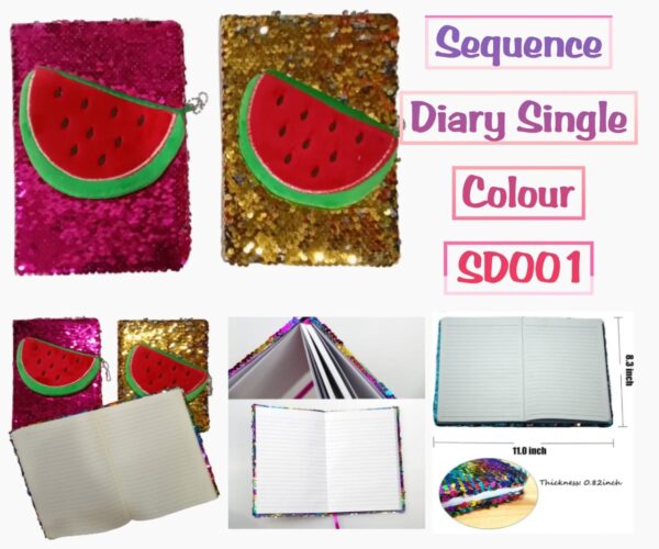 Sequence Diary No.SD001 (Single Colour)