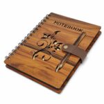 Wooden Cover Spiral Diary With Pen A/5 - Image 8